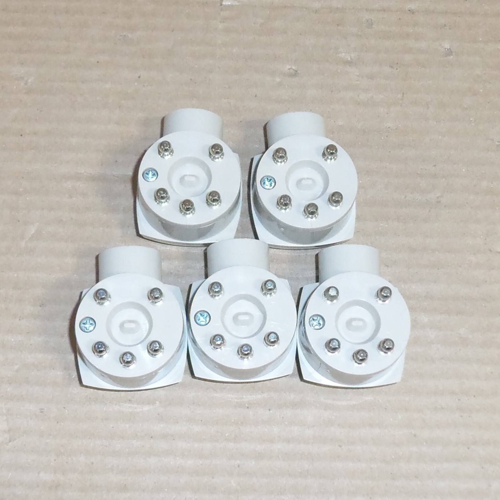 NEW CREST 5 PRONG AUTH PLUG HOSPITAL PATIENT NURSE CALL LIGHT ALARM LOT OF 5 AK