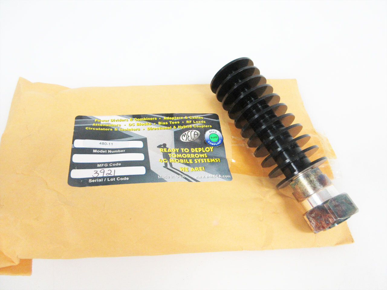 MECA 480-11 7/16 DIN MALE TERMINATION 50 WATTS DC - 6.0 GHZ
