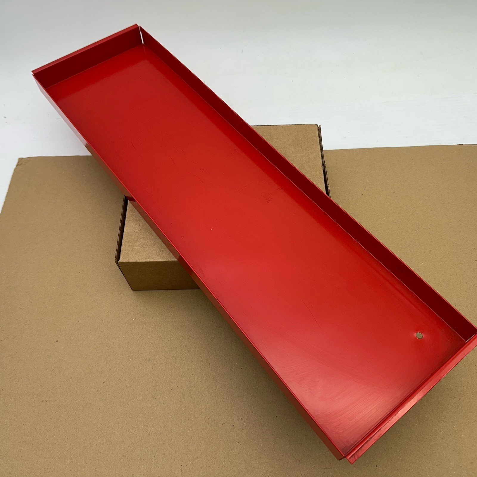 Snap-on KRA380 Roll Cab Sliding Parts Tray 21.5'' Wide x 6'' Deep x 1'' High Red