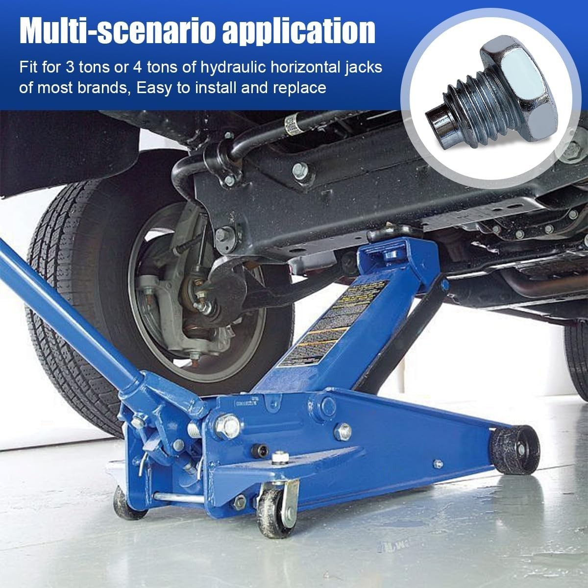 Corrosion-Resistant 6PCS Floor Jack Handle Screws for 3 Ton & 4 Ton Support