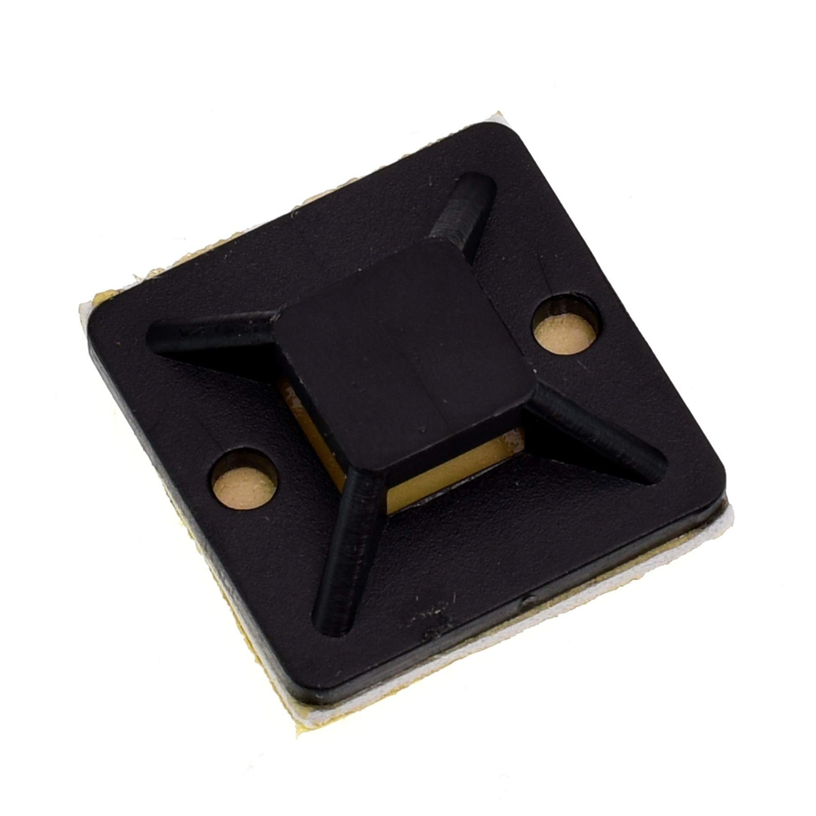 100 Pack Self-Adhesive Cable Tie Zip Clamp Mount Holder Base, 3/4 Inch
