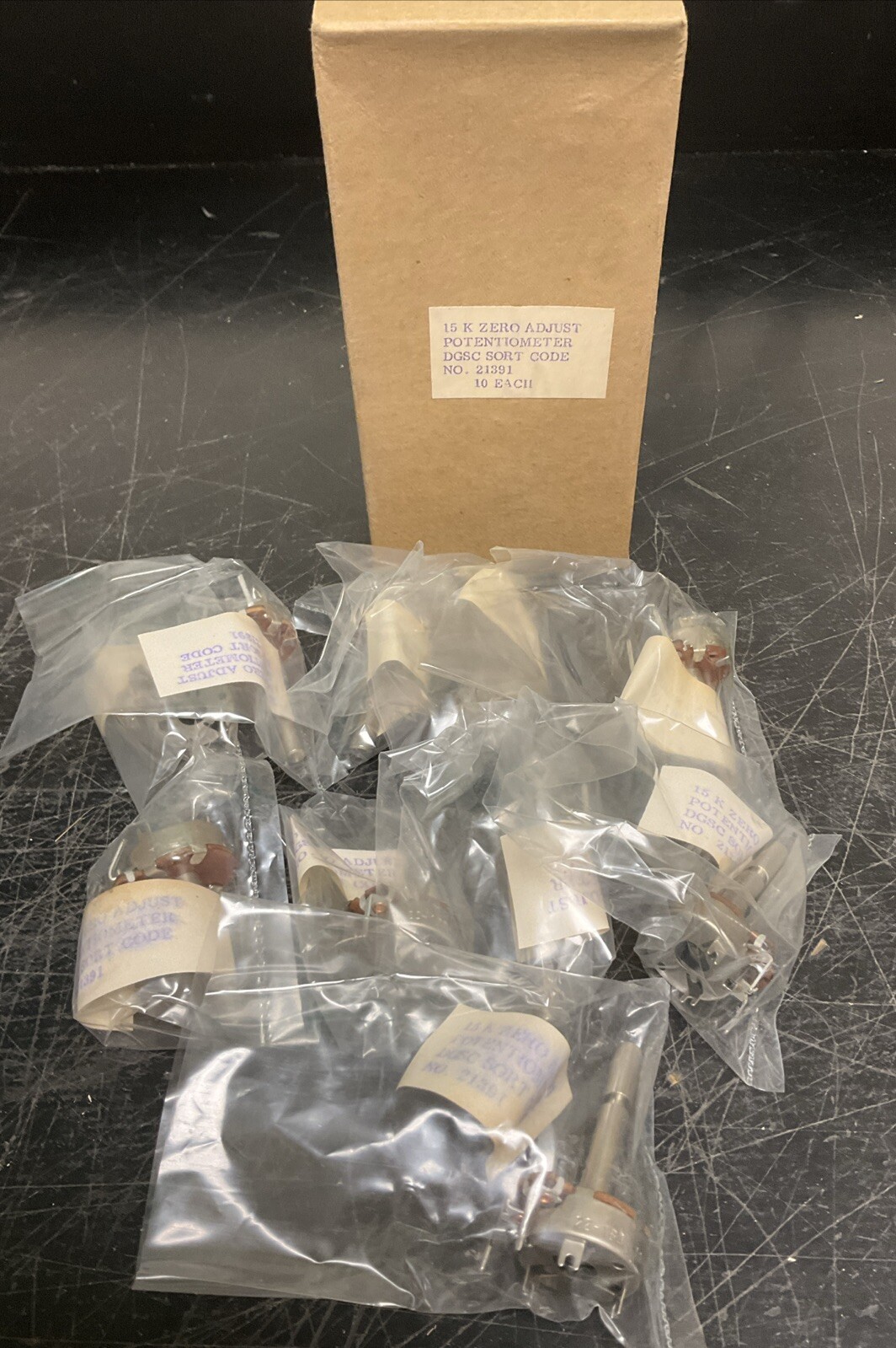 Box of 10 15 K Zero Adjust Potentiometers DGSC Sort Code 21391 Victoreen