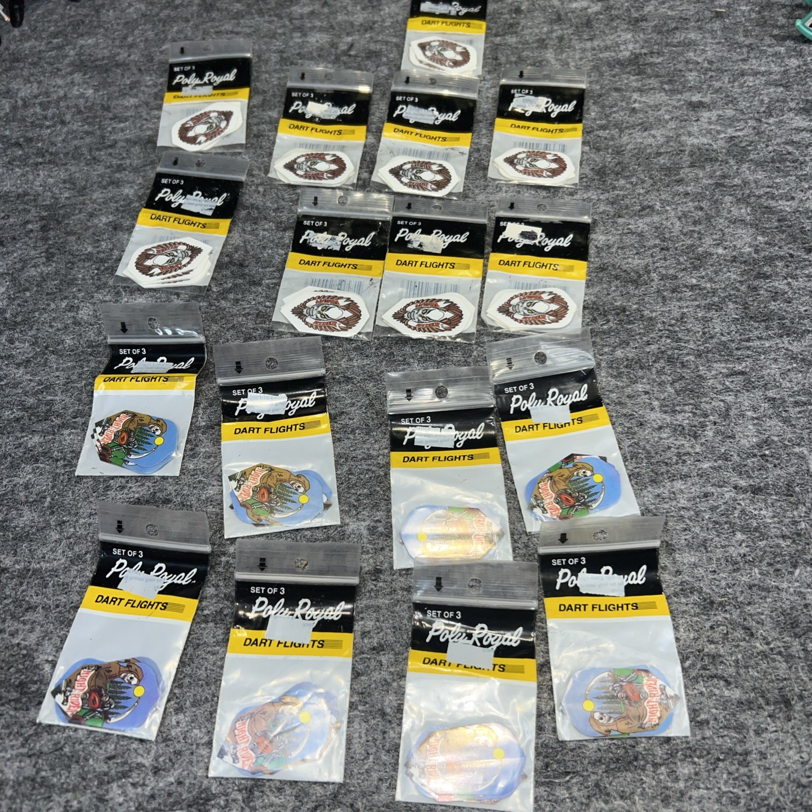 lot of dart flights poly royal night rider lot of 18