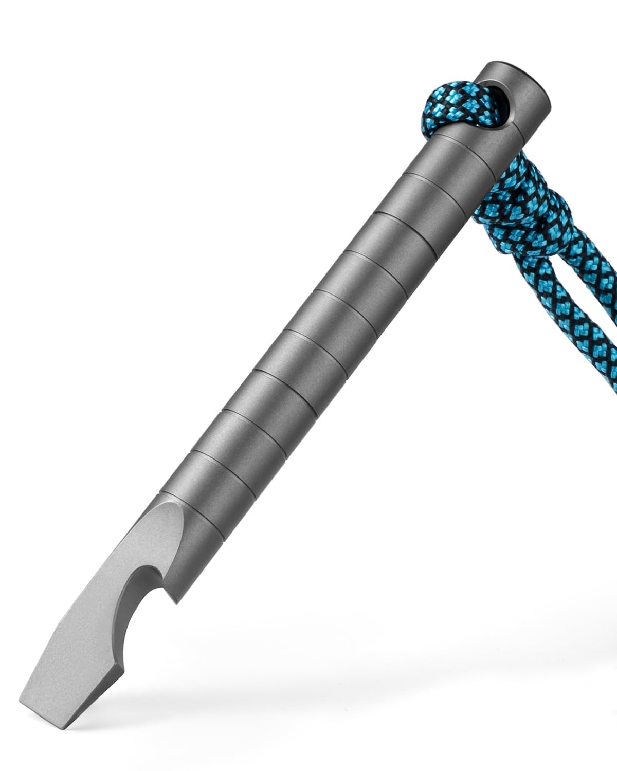 TISUR Titanium EDC Pry Bar, Keychain Prybar Multitool With Beer S, Gray-small