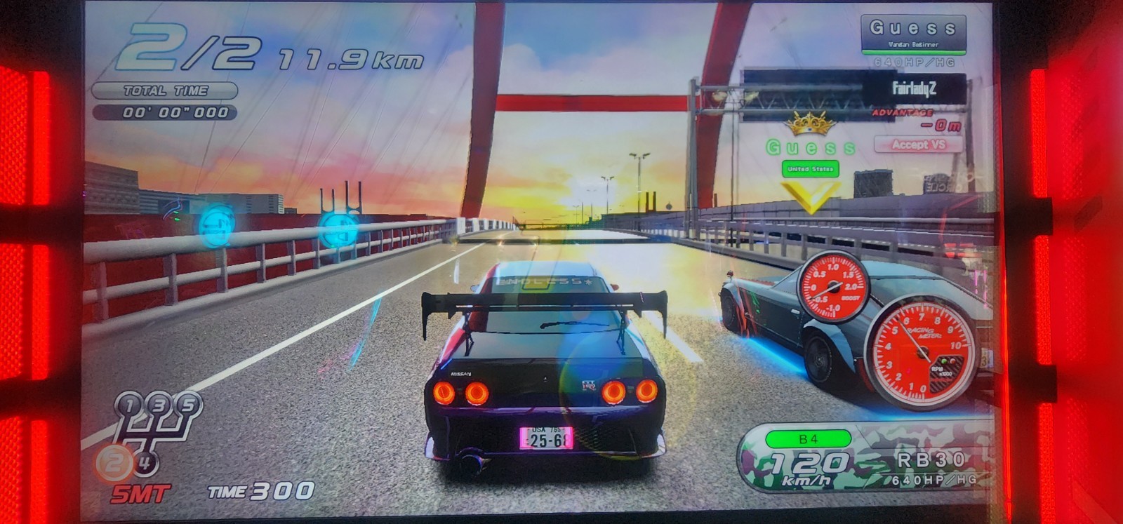 FULL TUNED Wangan Midnight Maximum Tune 5DX+/6RR+ Key Tag Profile Bana Passport