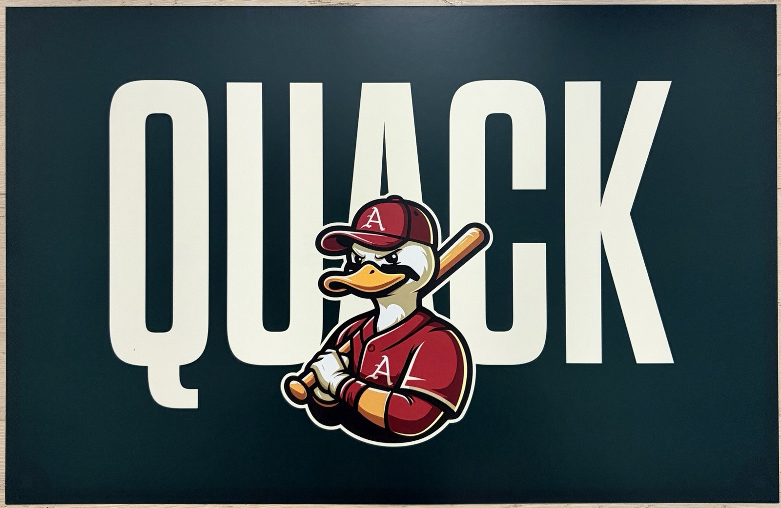 Arkansas Razorbacks Baseball 2026 Limited Edition Camden Kozeal Quack Wooo Print