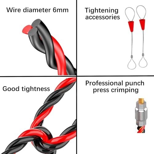 100ft Fish Tape Cable Puller Kit - 1/6" PET Wire Guide for Electrical Wiring