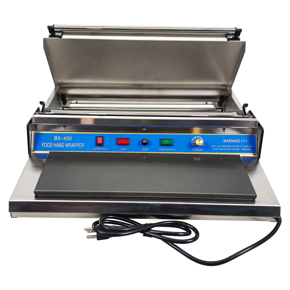 450mm 18" Film Wrapper Machine Countertop Film Sealer Stretcher Machine