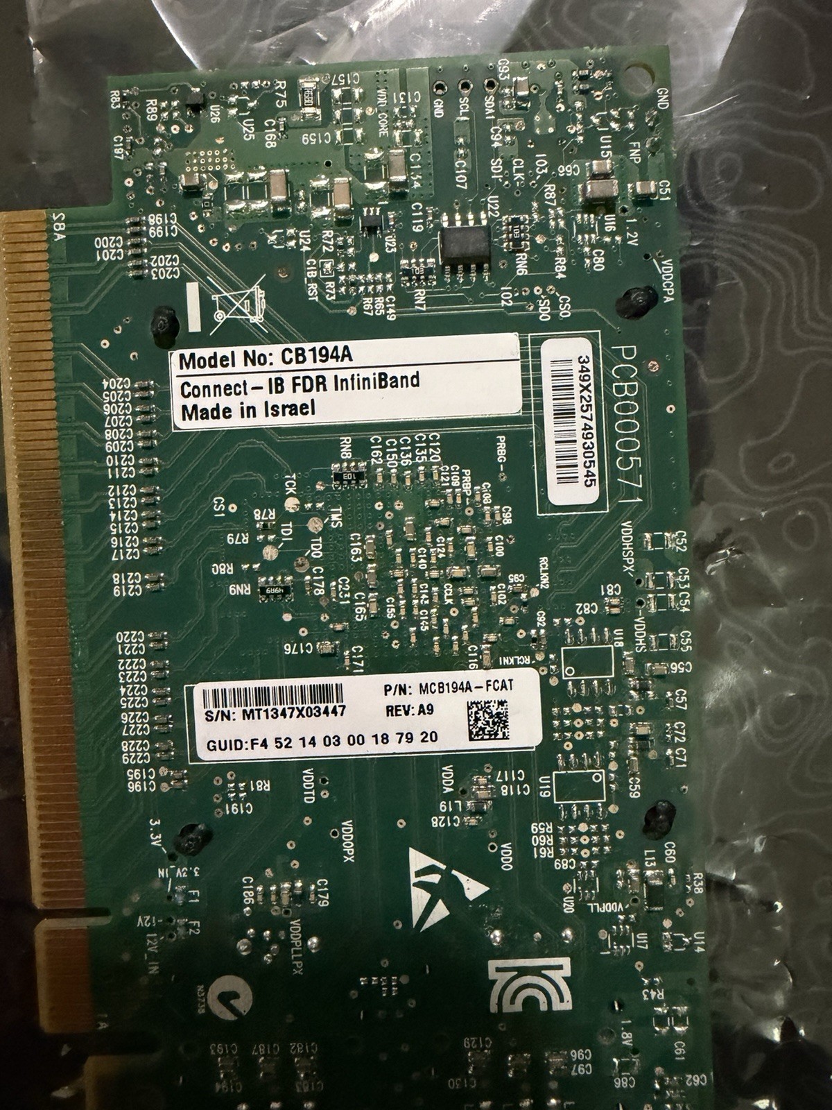 Mixed lot of HBA and network cards, Mellanox 56GbE/10GB, HP 8GB HBA