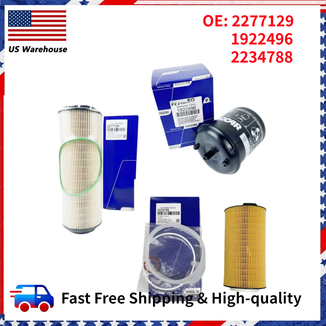 New PACCAR Oil & Fuel Filter Kit Fits For MX-13 Engine 2277129 1922496 2234788