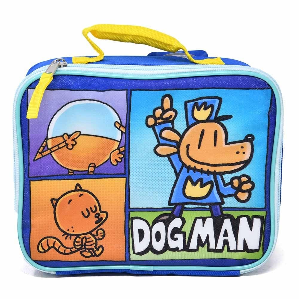 Bioworld Kids Insulated Lunch Bag with Handle – Dogman Rectangle Lunch Bag – Reu