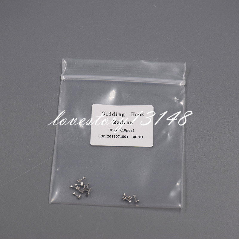 10 Pcs/Pack Dental Crimpable Stainless Orthodontic Arch Wire Hook Medium Type