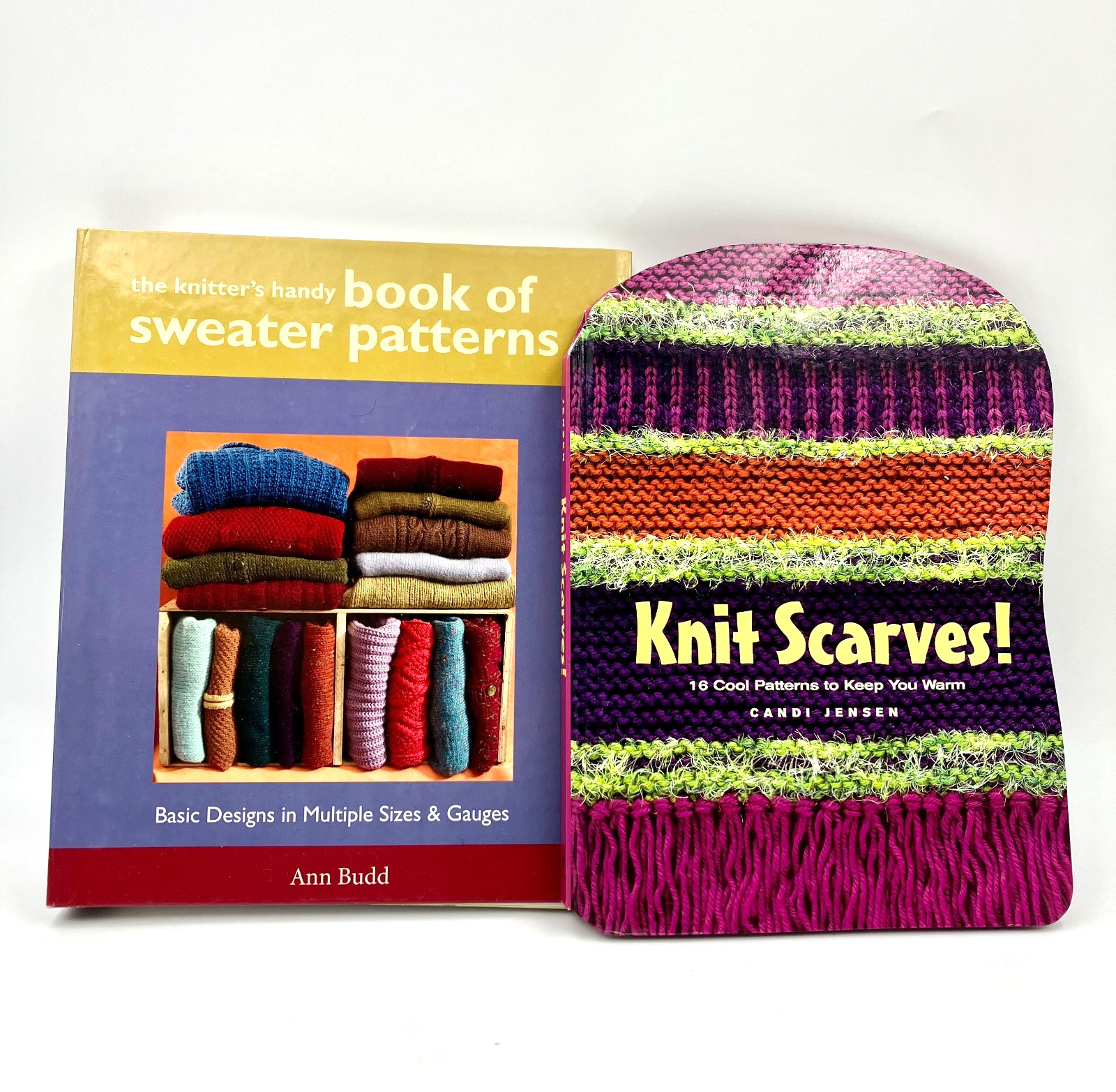 Knitting Books - 'KNIT SCARVES' & 'KNITTER'S HANDY BOOK OF SWEATER PATTERNS'