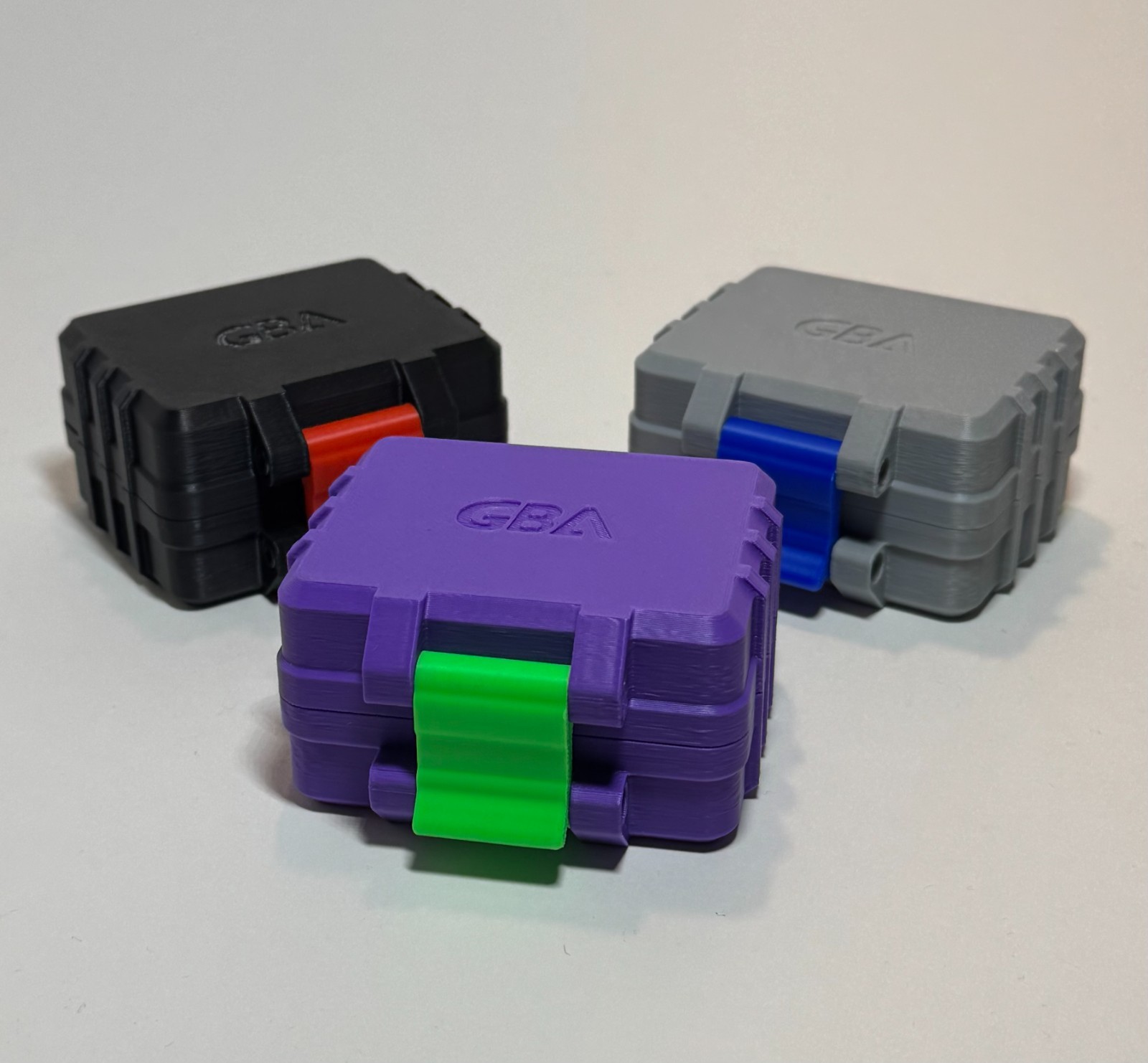 4-Capacity GBA Game Cartridge Case: Protective Storage w/ Customizable Colors