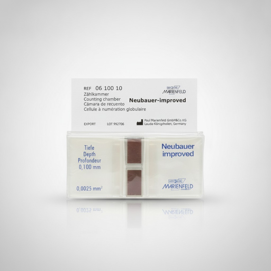 Cell Counting Chamber Brightline 06 100 10 Neubauer Improved MarienfeId lab c...