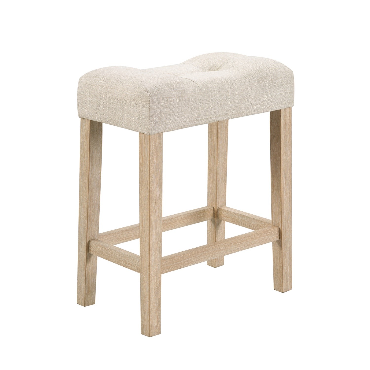 4 Piece Bar Table Set Counter Height Kitchen Dining Table w/ 3 Saddle Bar Stools
