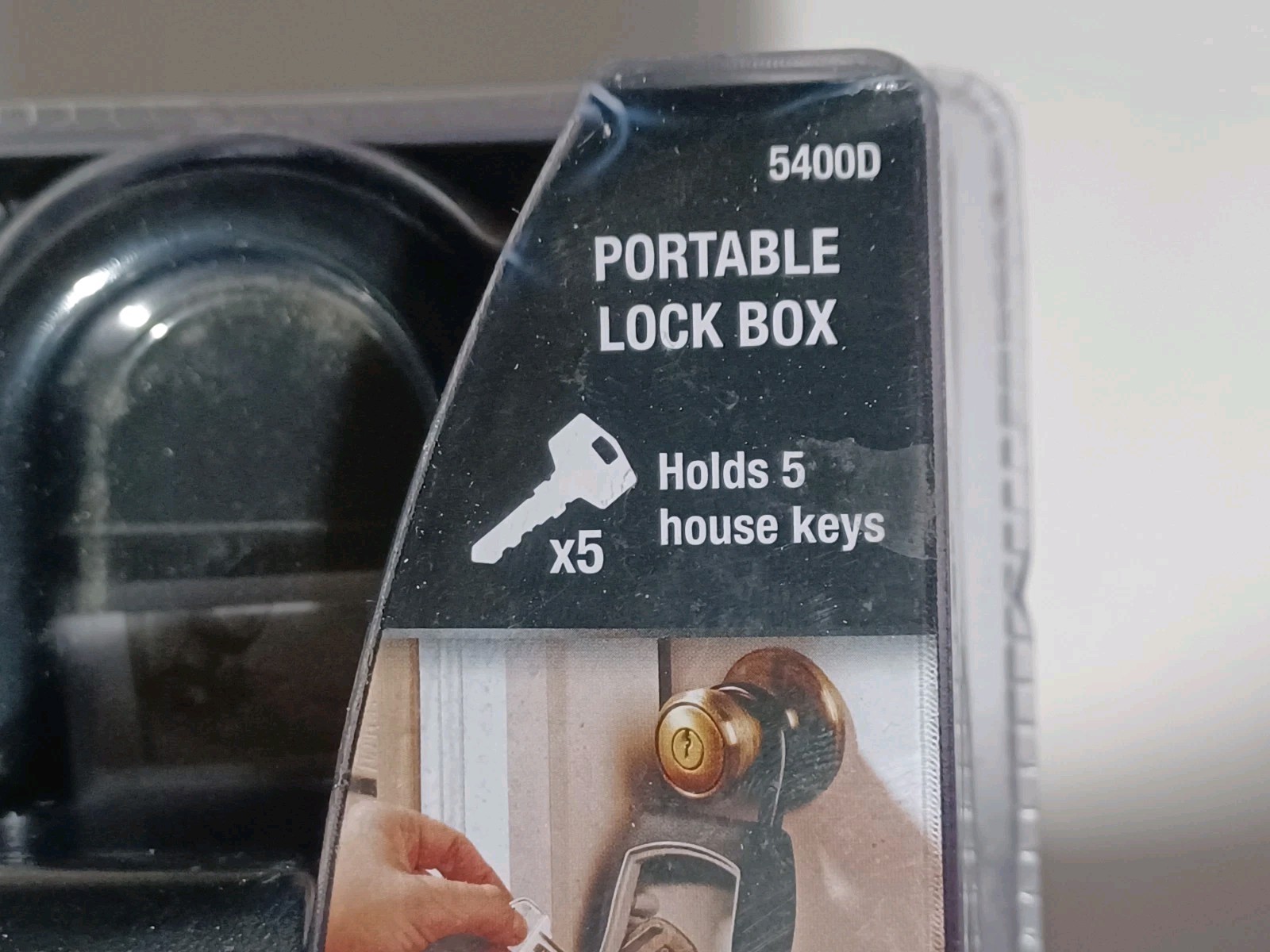 MasterLock 5400D Set Your Own Combination Portable Lock Box 5 Key Capacity Black