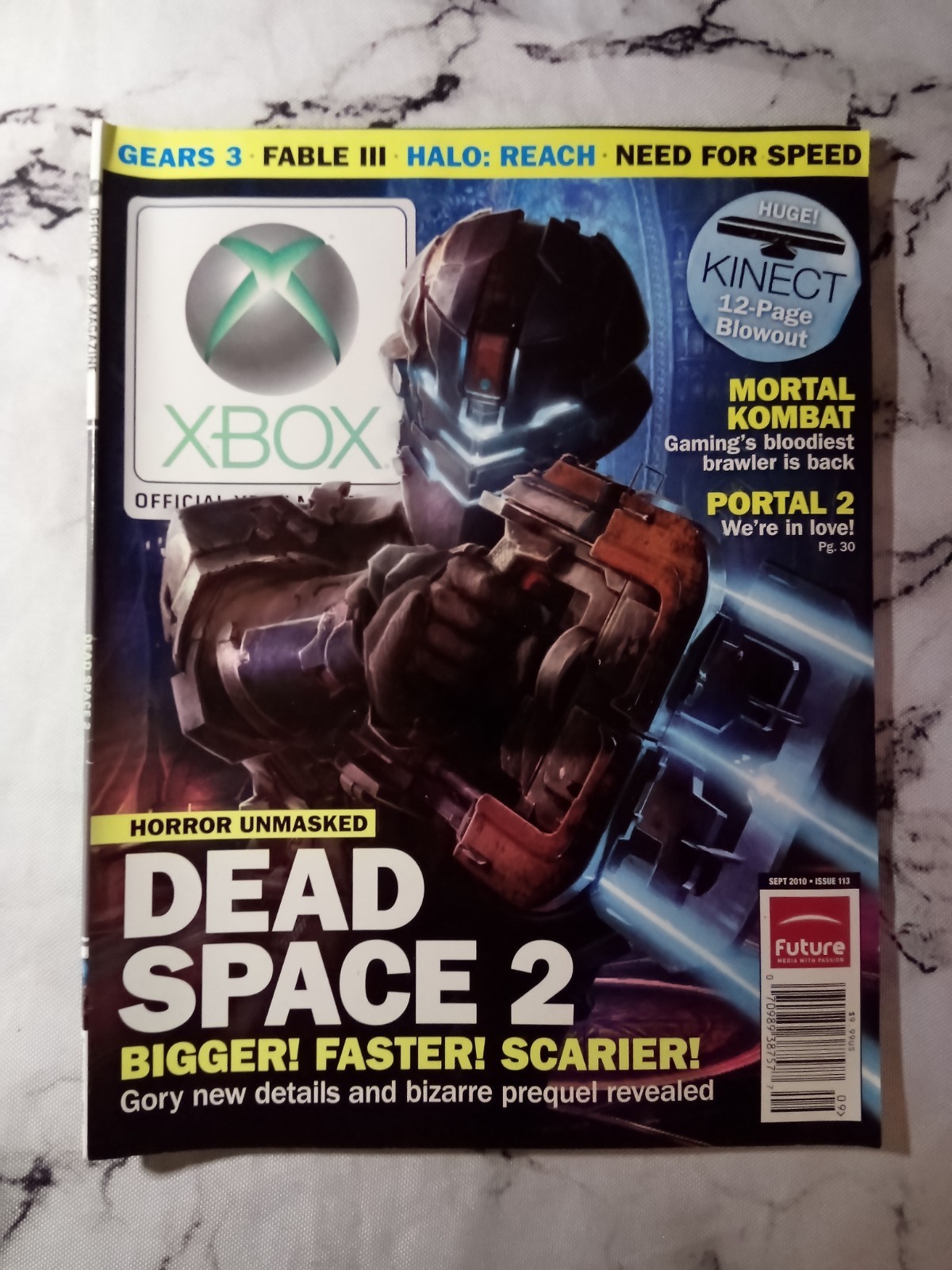 XBOX Magazine September 2010 Issue 113 Dead Space 2