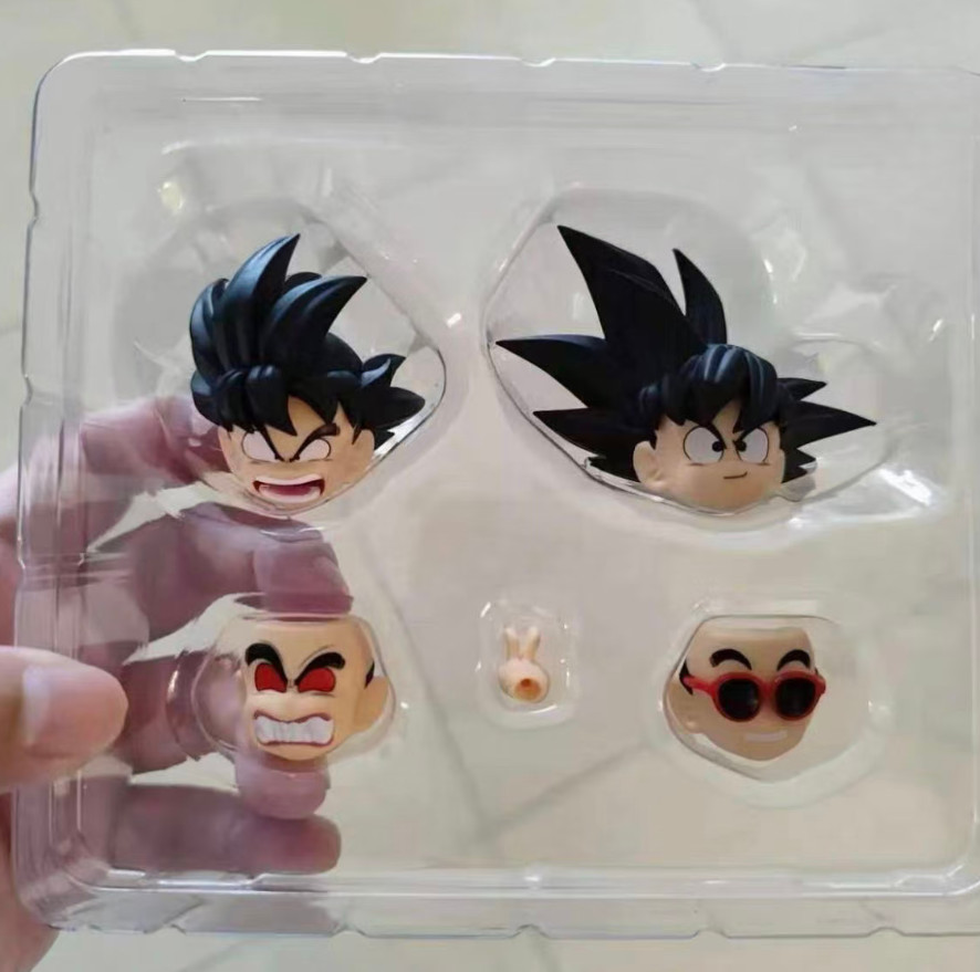 MP Custom TNT kid goku 1/12 shf  black Hair Head Sculpt  kit No Figure