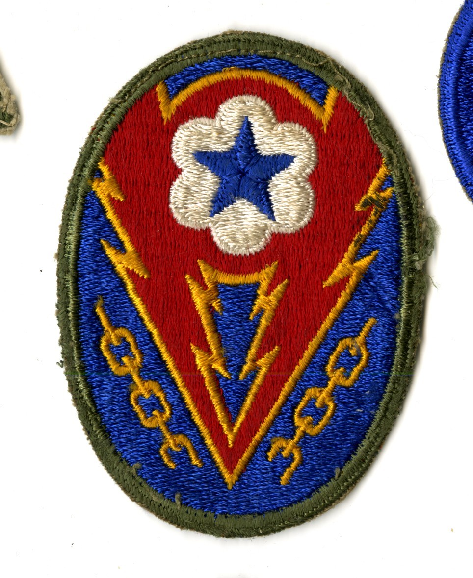 ETO Communications Zone Patch White Back Patch WWII Vintage Europe