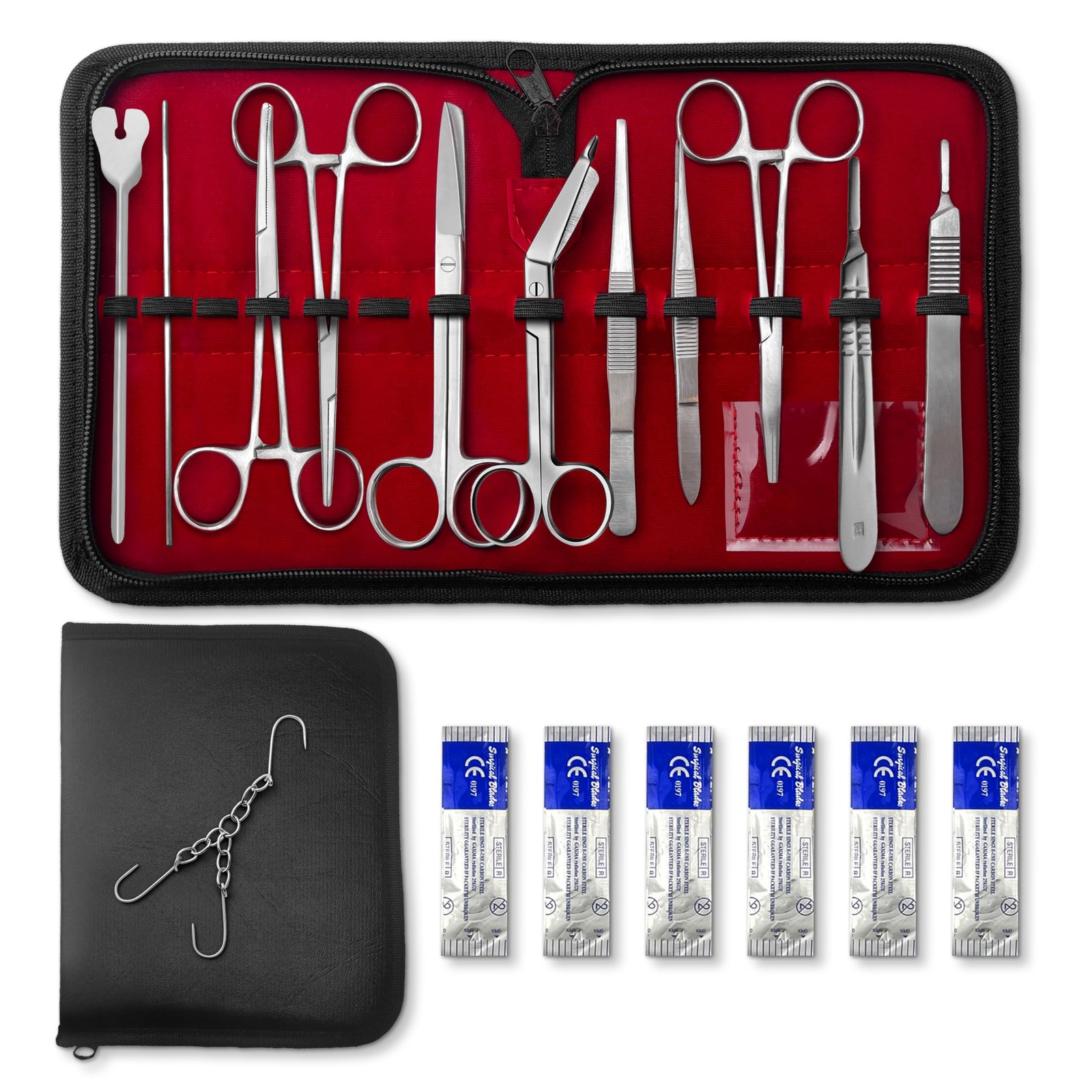 Student Minor Traning Surgical KIT of 18 PCS. Satin Finish