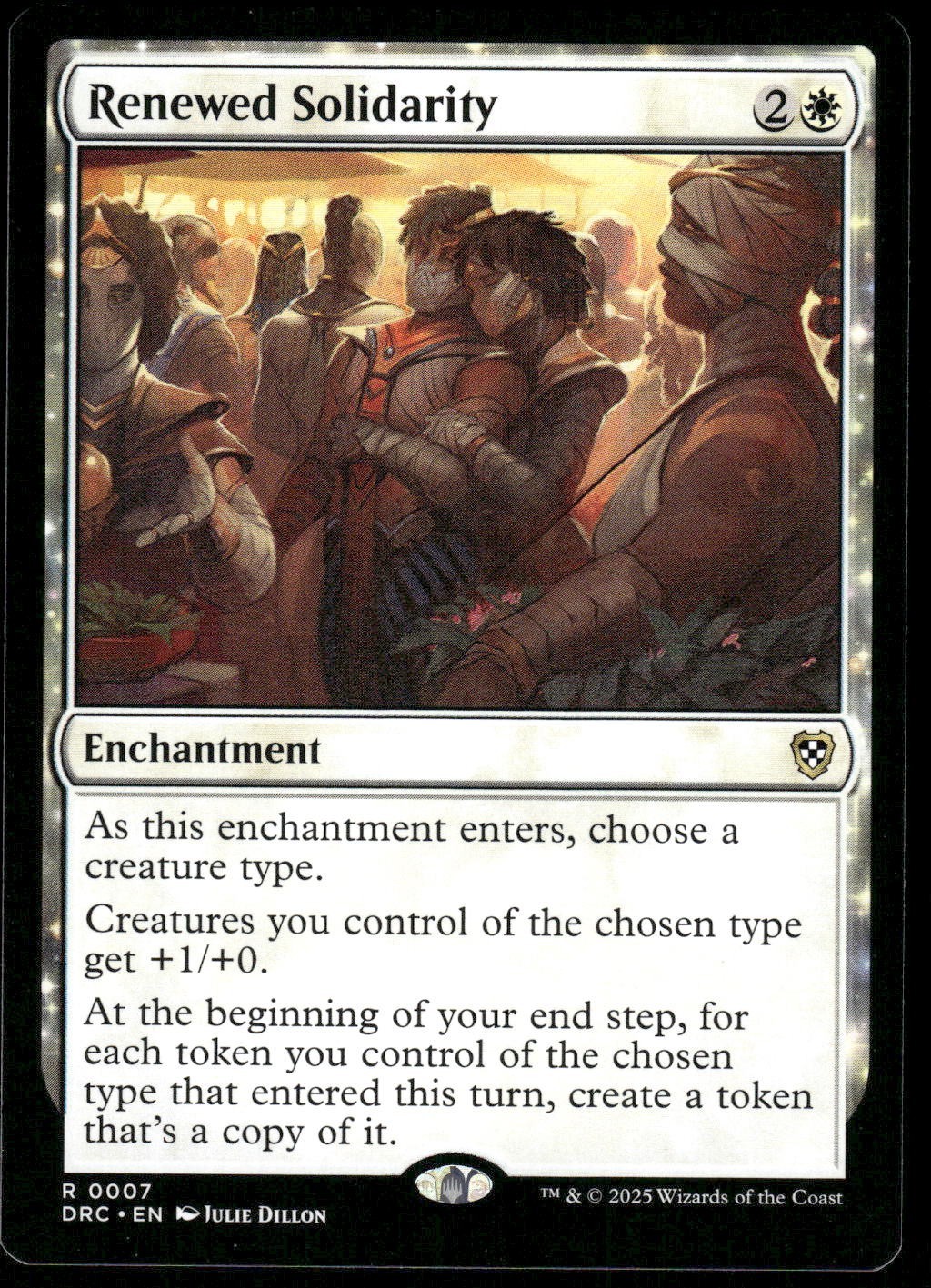 x1 Renewed Solidarity - Commander: Aetherdrift - NM - MTG