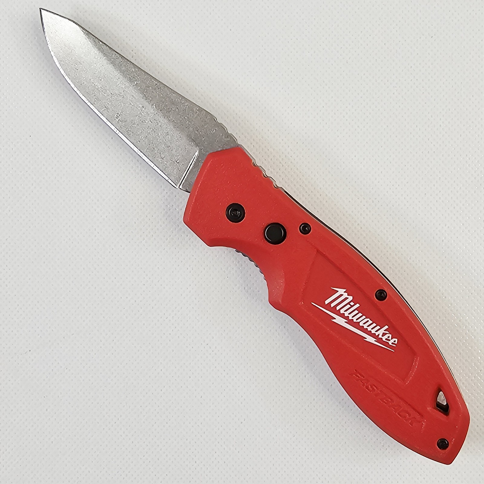 Milwaukee Fastback 48-22-1990 Folding Pocket Knife W/Belt Clip - Great Condition