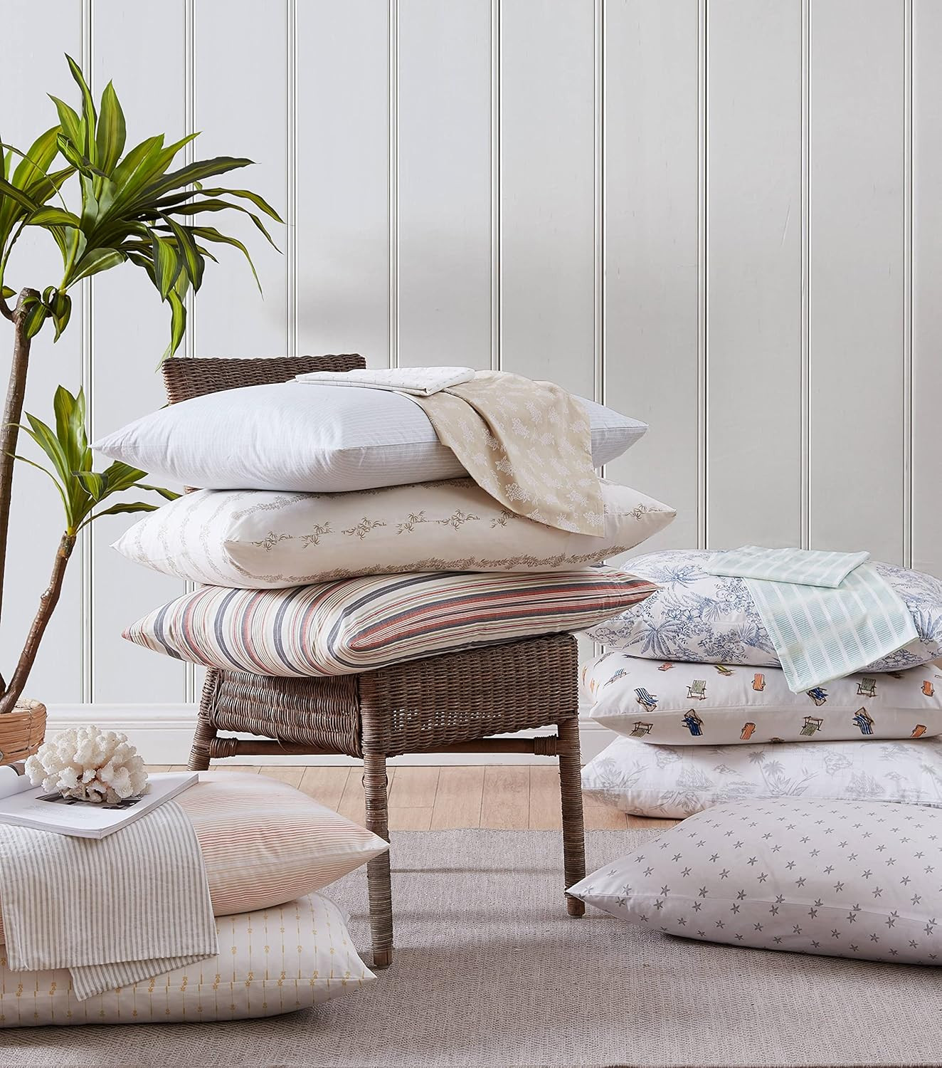 Tommy Bahama - King Size Sheets Set, Crisp & Tailored Cooling Sheets with a Smoo