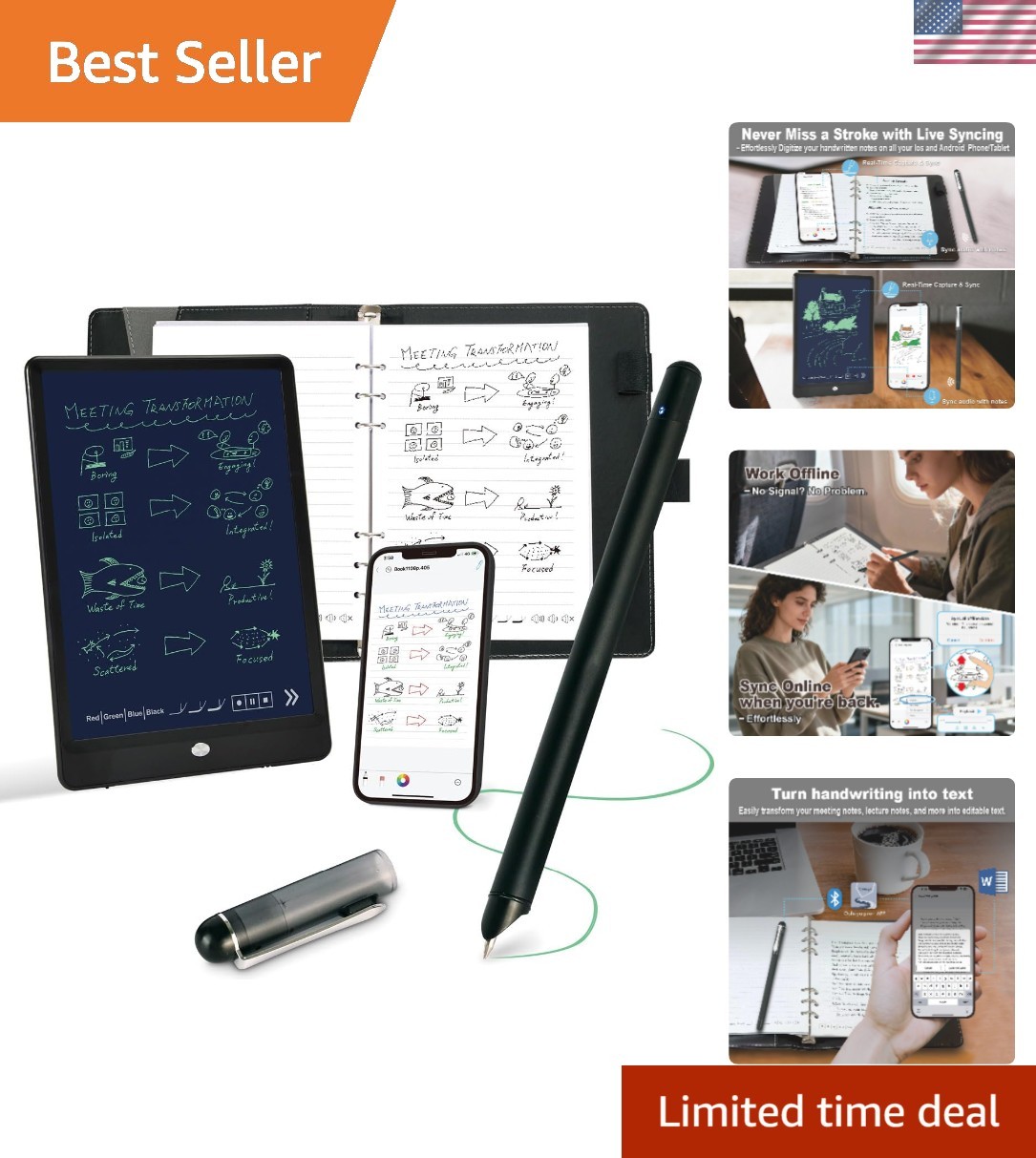 Digital Notebook with Smart Pen: Convert, Store & Share Handwritten Notes