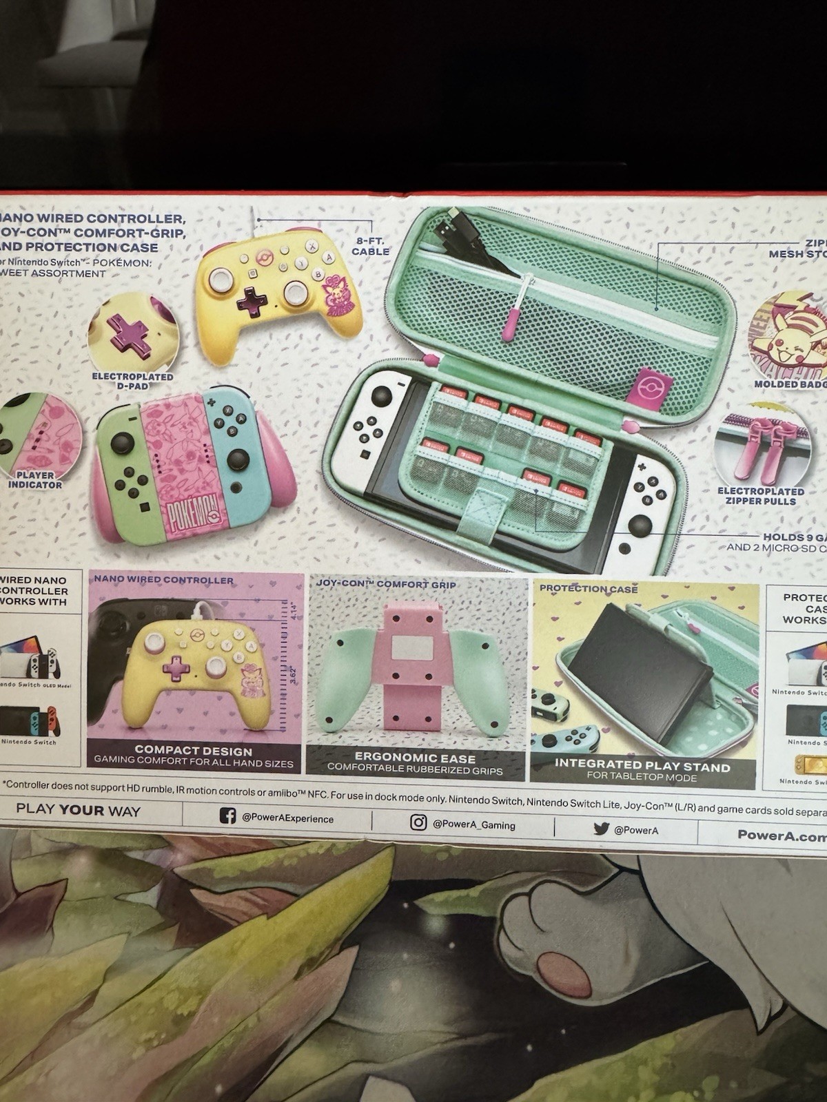 Pokemon:Sweet Assortment Nintendo Switch Accessesory set