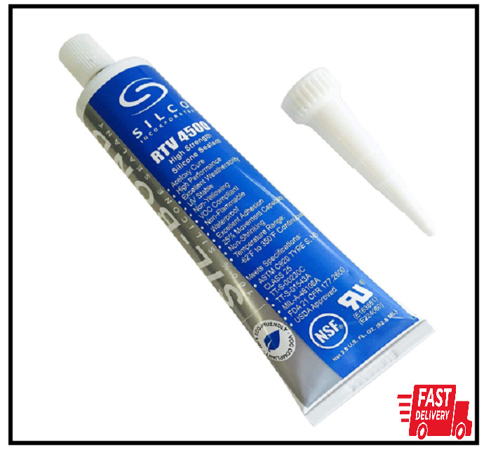 Silicone RTV 4500 Food Contact Safe High Strength Silicone Sealant Clear (2.8 F