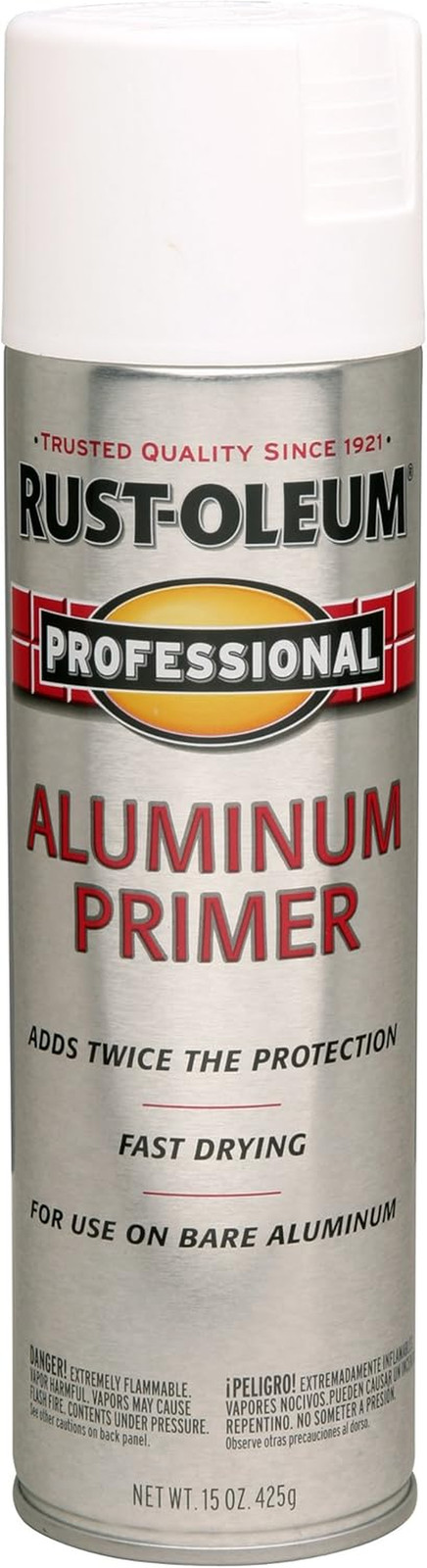254170 Professional Primer Spray Paint, 15 Oz, Aluminum
