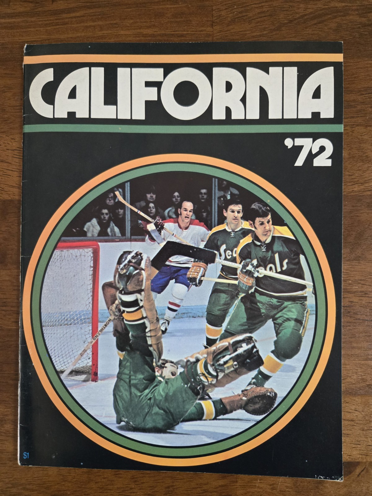 Rare Vintage 1972 Team Autograph Signatures NHL California Golden Seals Program