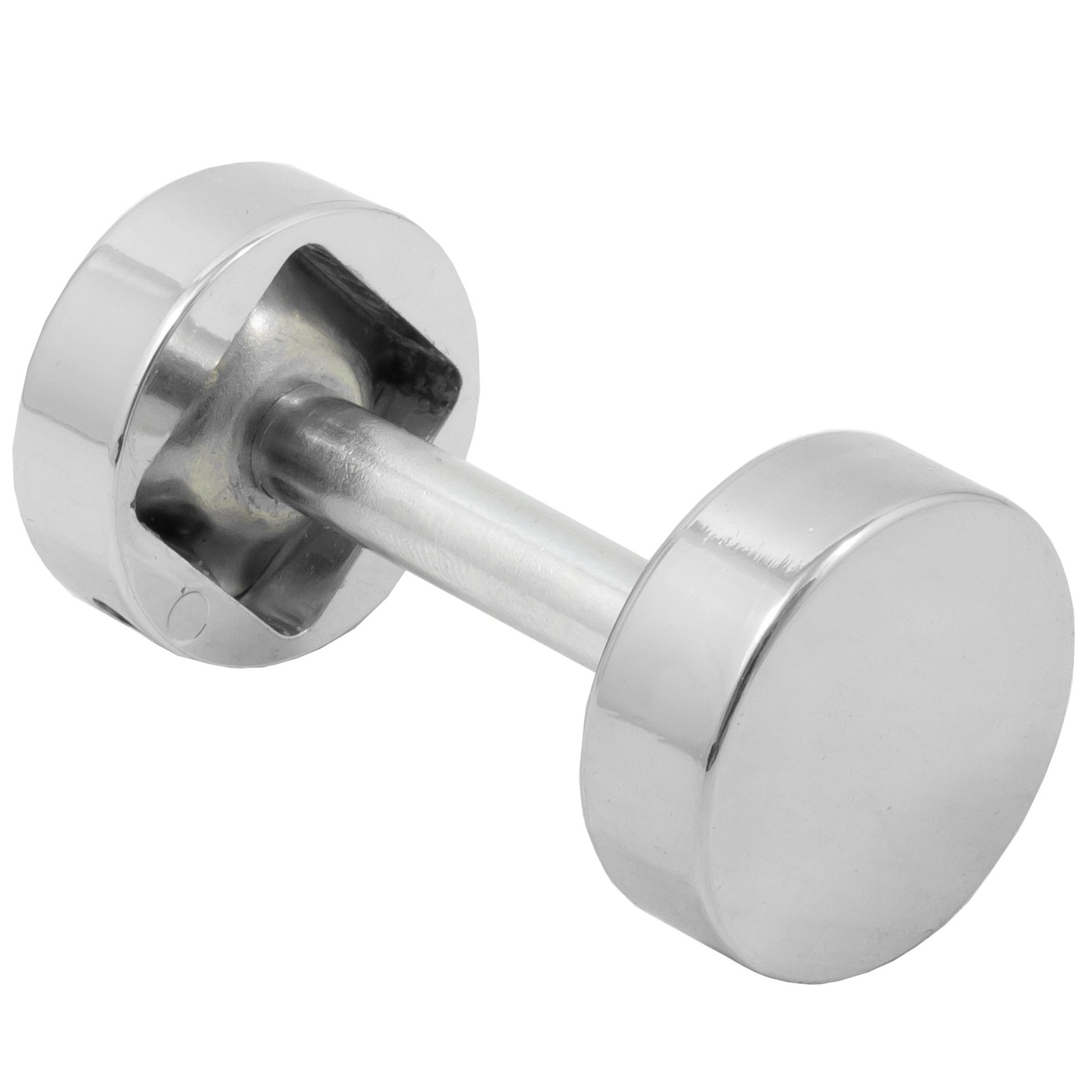 Round Handleset Hole Cover, Fits 1-3/8" to 2-1/4" Thick Doors, Polished Chrome b