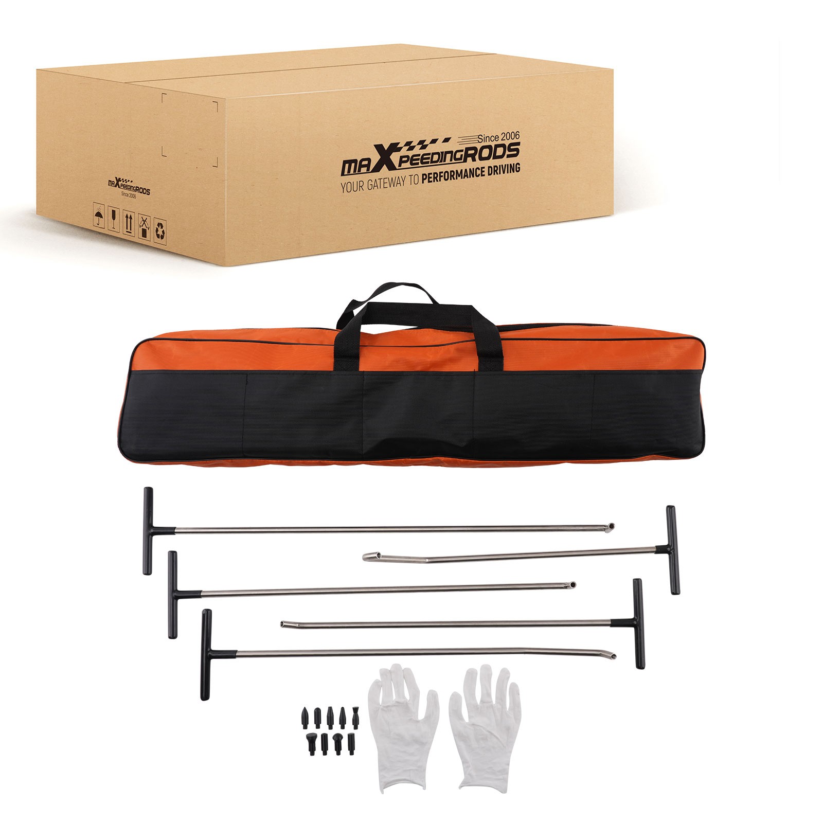 Dent Repair Tools 5 Pieces of Dent Removal Rods with Awl Head Dent