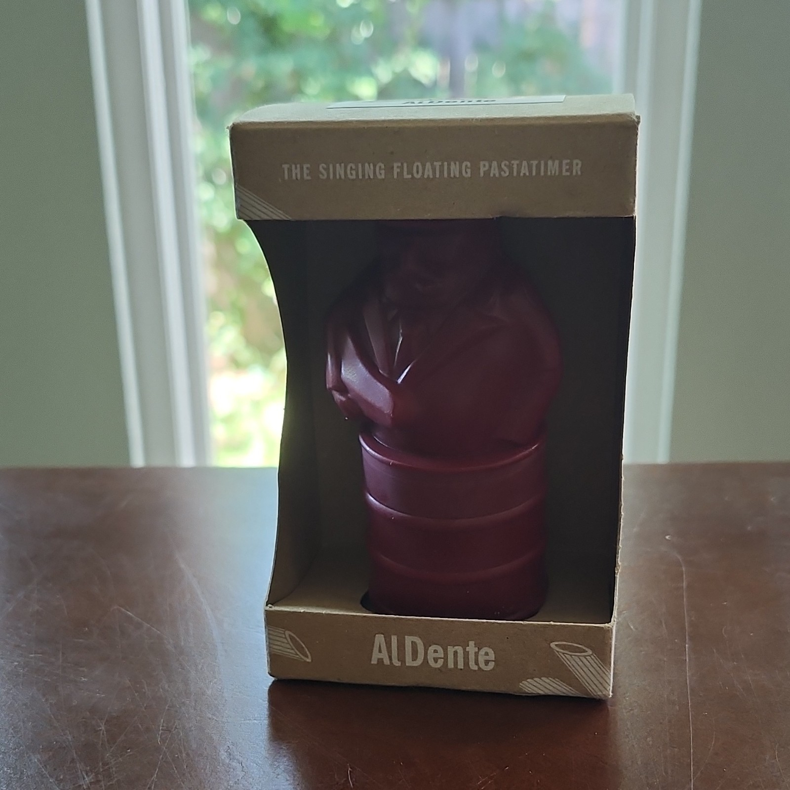 AlDente Singing Floating Pasta Timer Mechanical Manual Novelty Red Plastic