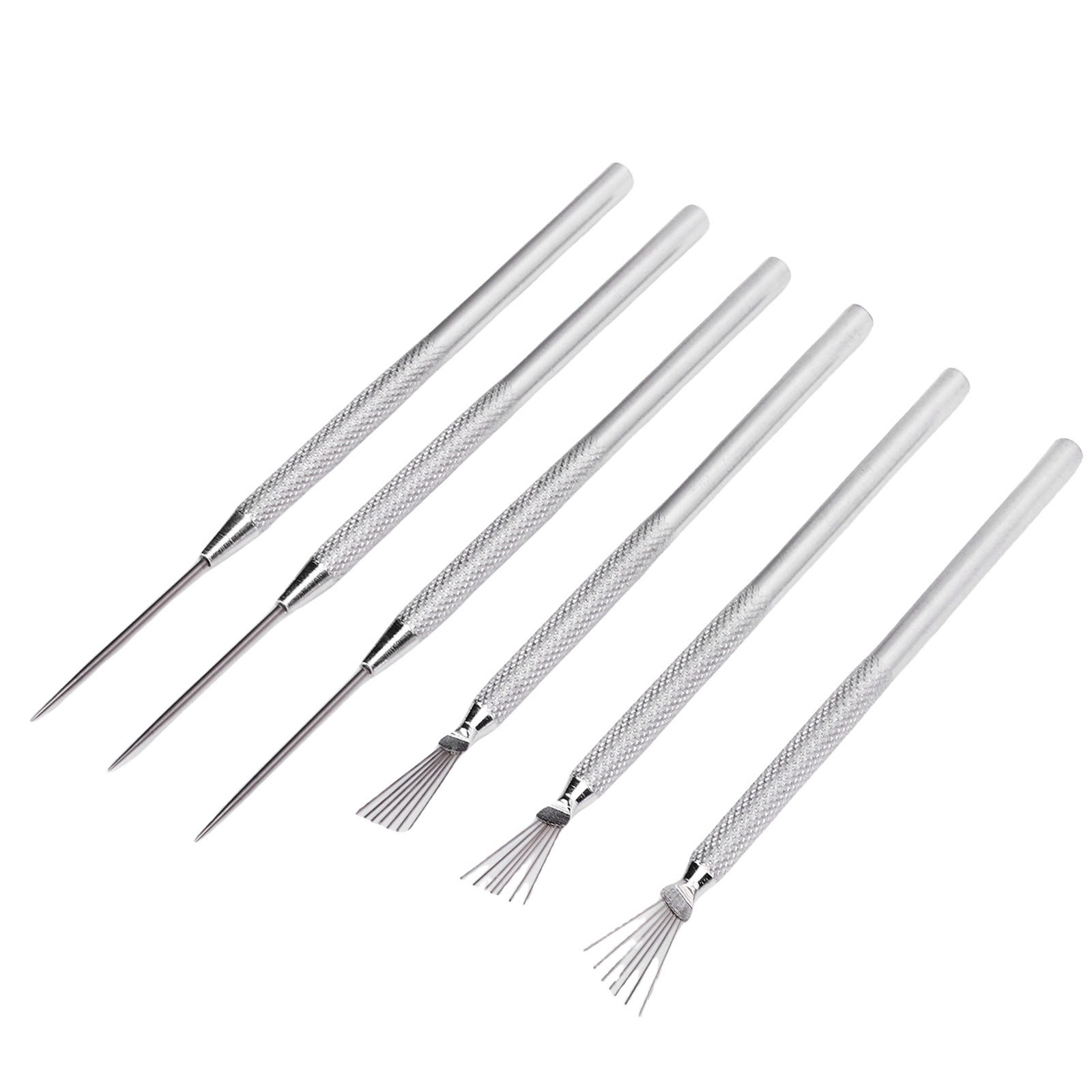 Complete Clay Needle Tools Set For Pottery - Ergonomic Handles Included