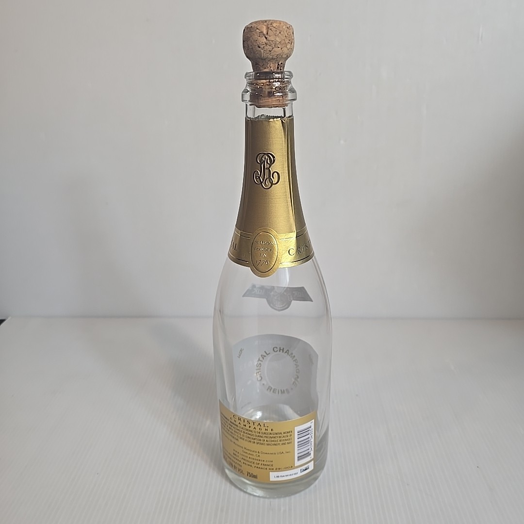 1 EMPTY Louis Roederer Cristal Champagne Empty Bottle 750 ML 2013