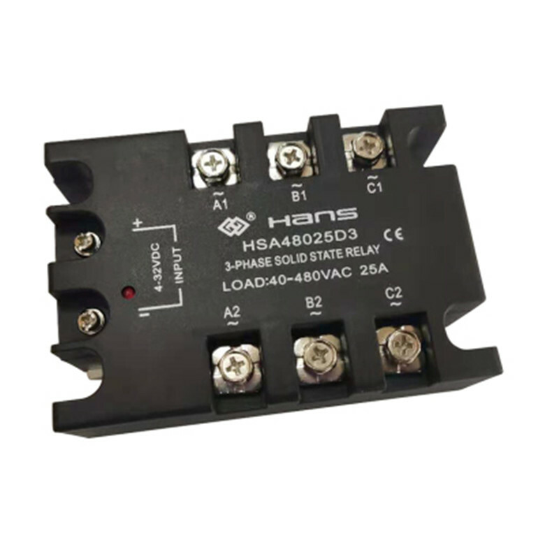 Three-phase solid state relayy 20A~30A DC-AC 4-32VDC/40-480VAC