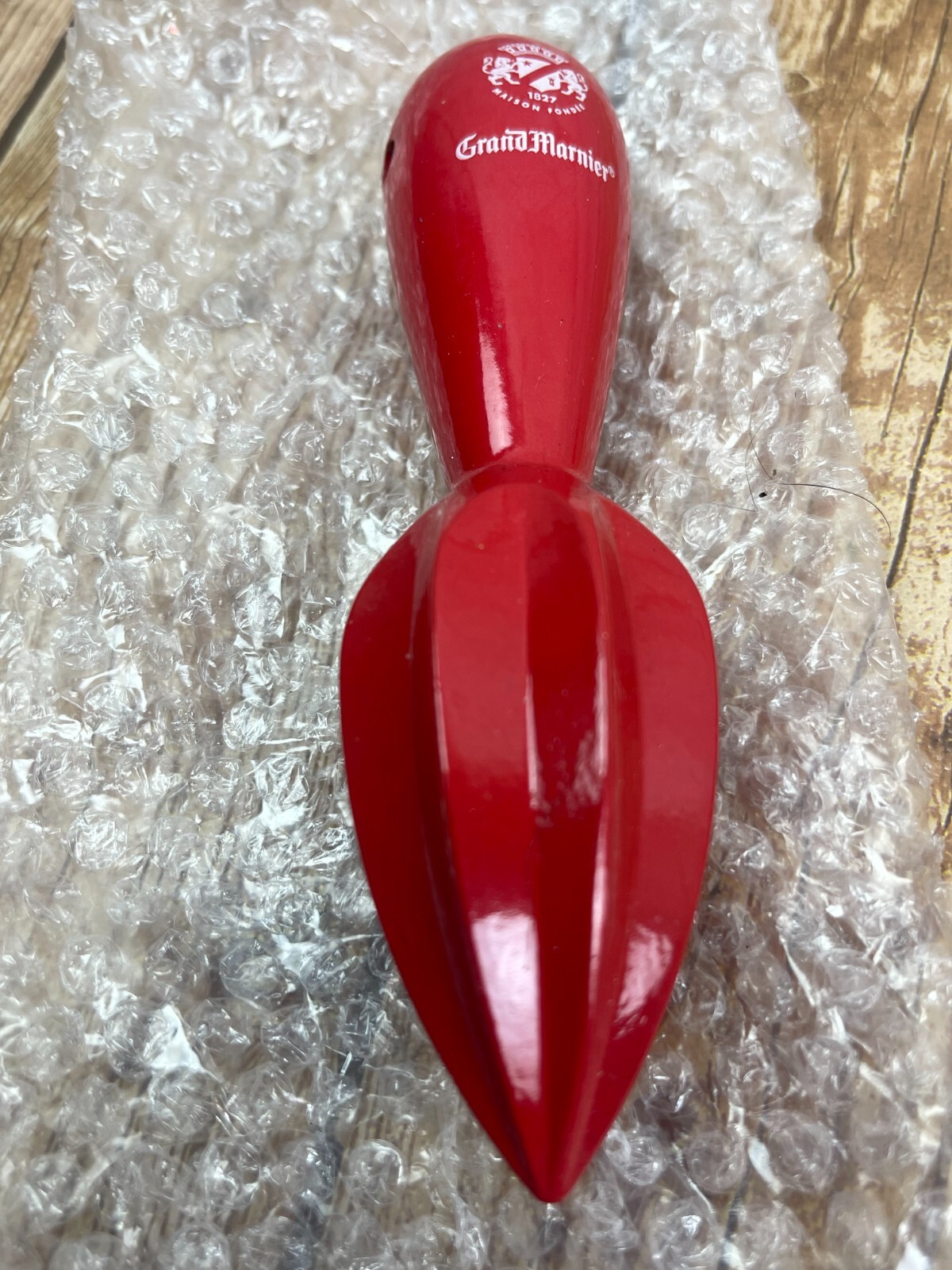 Grand Marnier Red Citrus Juicer Handheld Lemon Lime Reamer Mixology Bar Cocktail