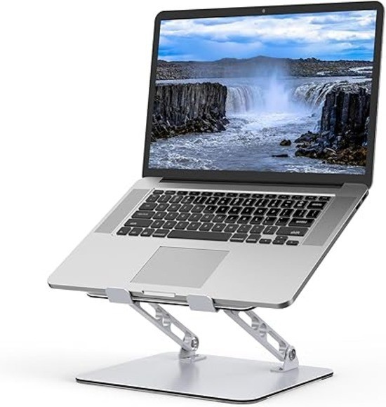 Adjustable Laptop Stand Foldable Metal Riser Cooling Holder for 10-15.6