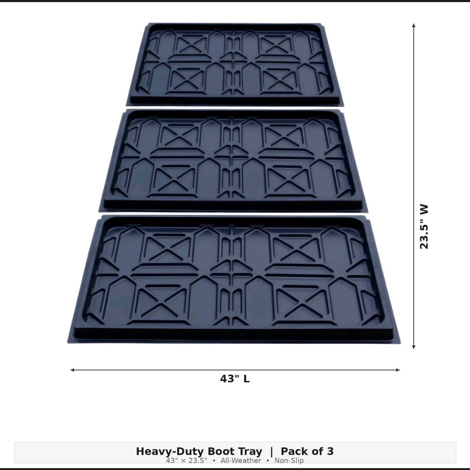 Lot of 3 - New 43" Drip Trays for 8K Plus 4 Post Auto Lift Tuxedo Atlas BendPak