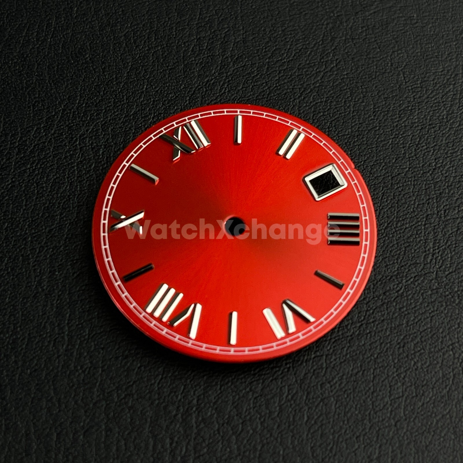 28.5mm Red & Silver Watch Dial for SEIKO NH35 NH36 Watch Movement
