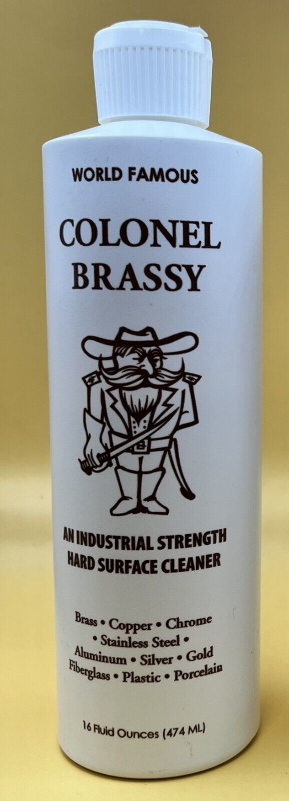 Colonel Brassy - Hard Surface Cleaner/Polish - Motorcycle Boat ATV RV Metal-16oz