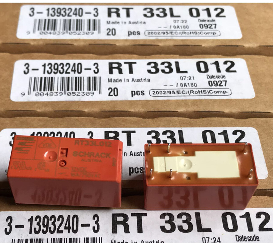RT33L012 Tyco General Purpose Relay 6 Pins (Set of 2)