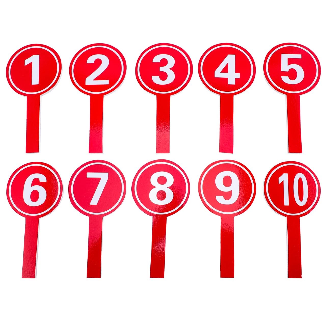 10 Handheld Score Paddles 110 Foam Boards for Voting, Auctions, Sports