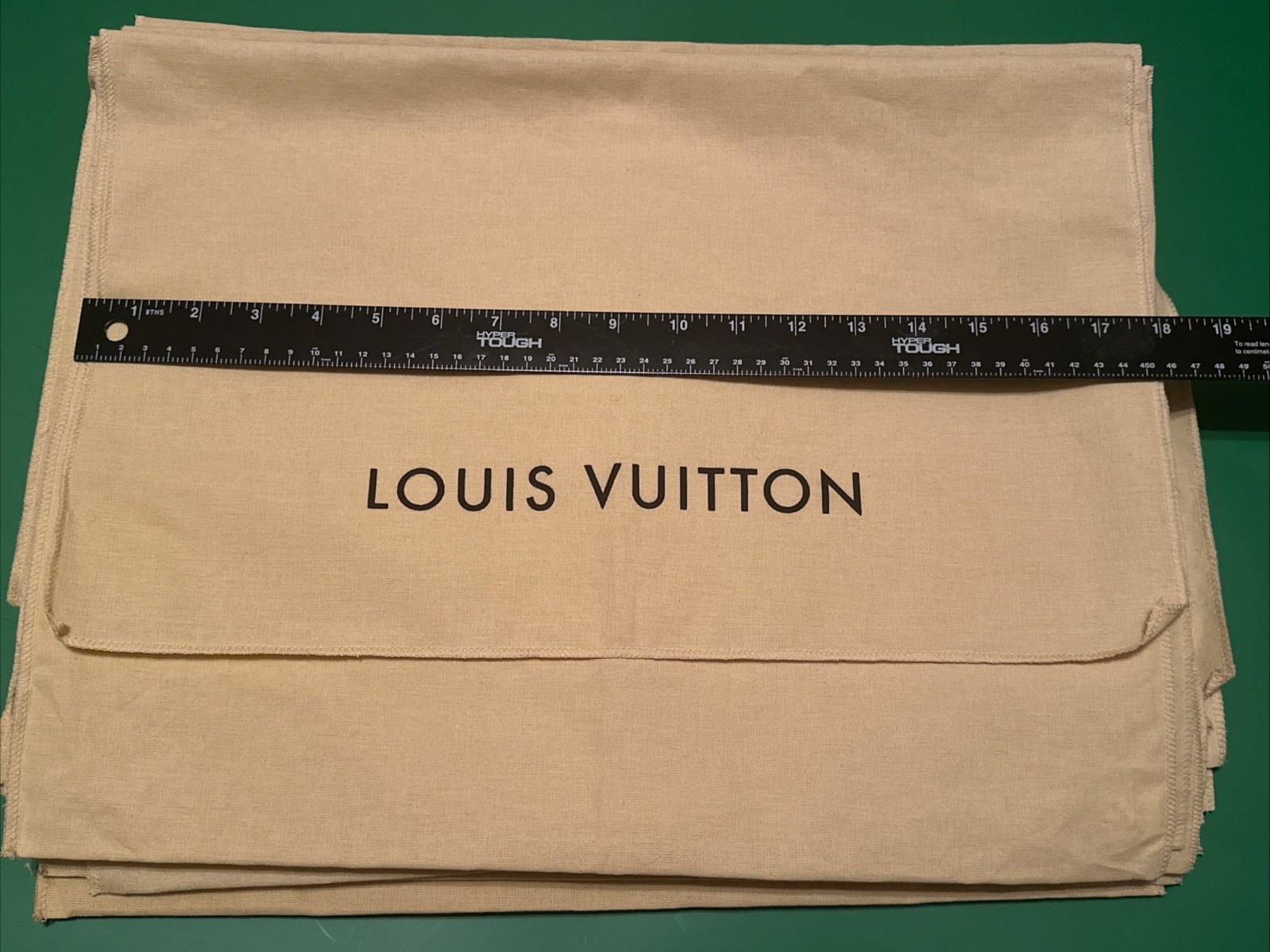 Authentic Louis Vuitton Dust Cover Bag, Beige “18x13” Envelope Type