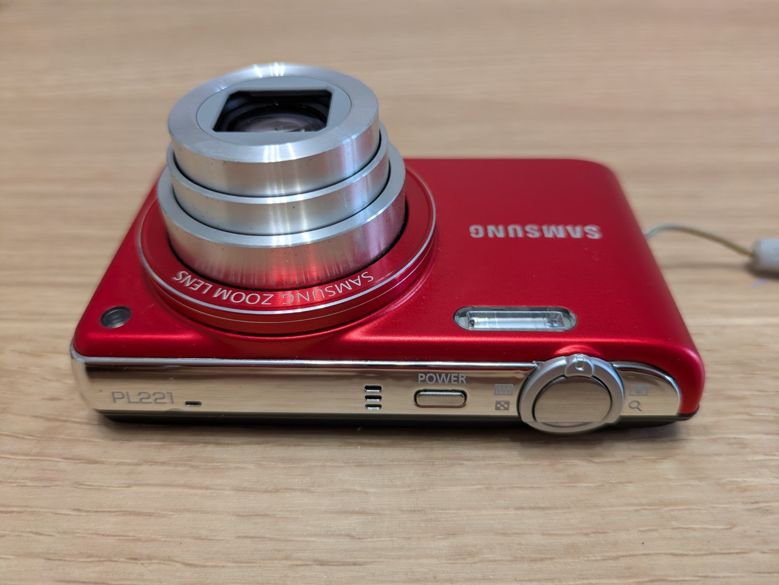 Samsung Digital Camera PL221 16.0MP Red Tested - Boxed with Charging Cable, Case
