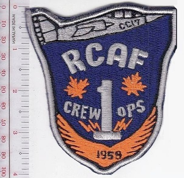 Canada Royal Canadian Air Force RCAF Germany 1st Air Division Crew Ope NO TARIFF