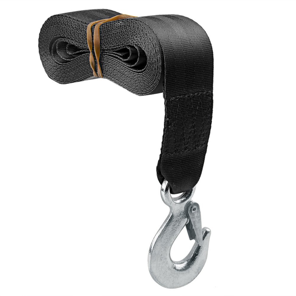Winch Straps 20ft Boat Winch Strap with Hook Boat Trailer Winch Strap